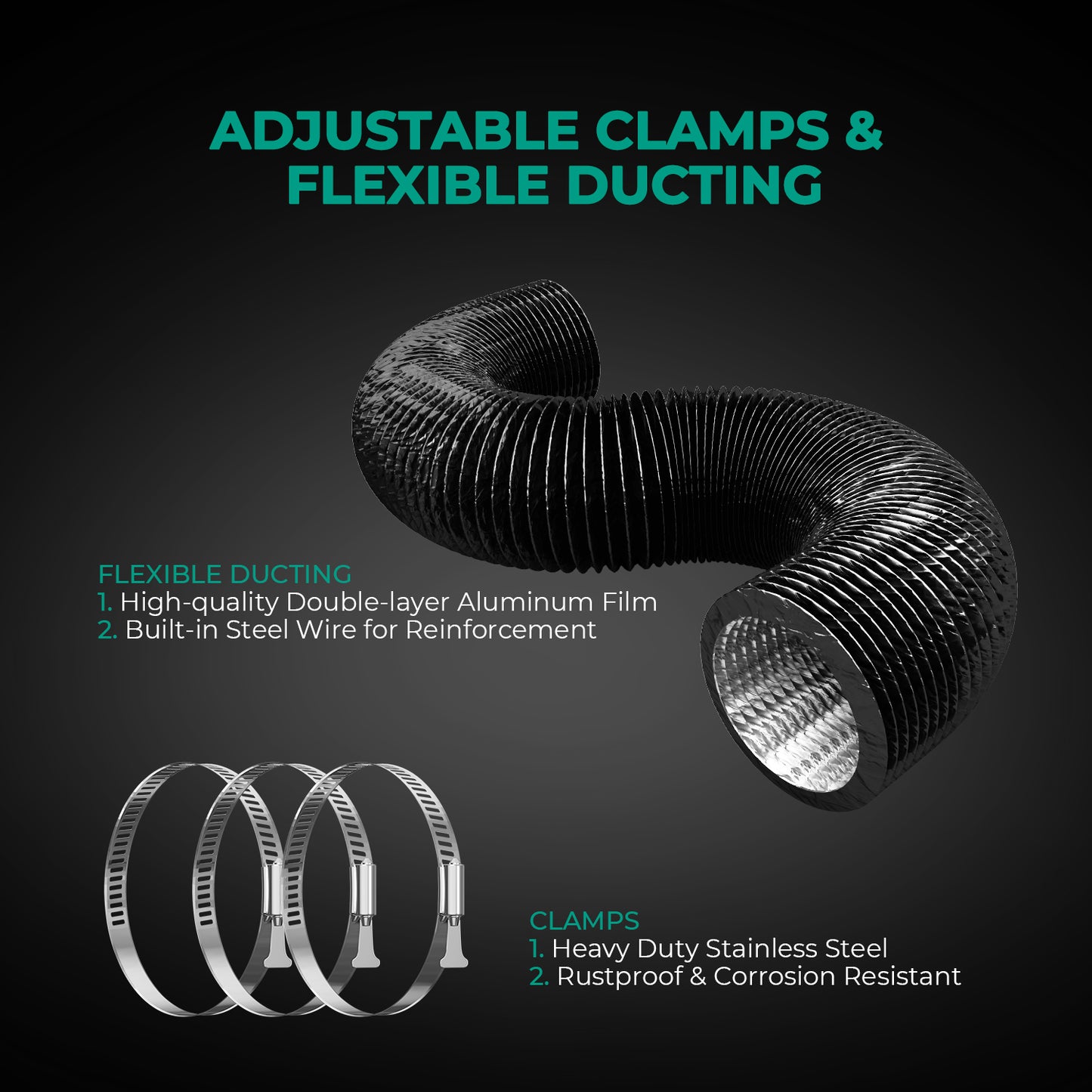 Slimme ventilator kit voor binnenkweek van plantenmars hydro 4-inch complete ventilatorkit dimbare fan indoor plants zelt