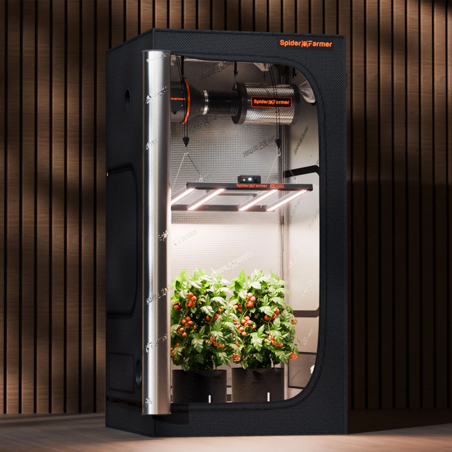 Spider Farmer G3000 Komplett Grow Kit 90x90x180cm Full Spectrum Speed Controller