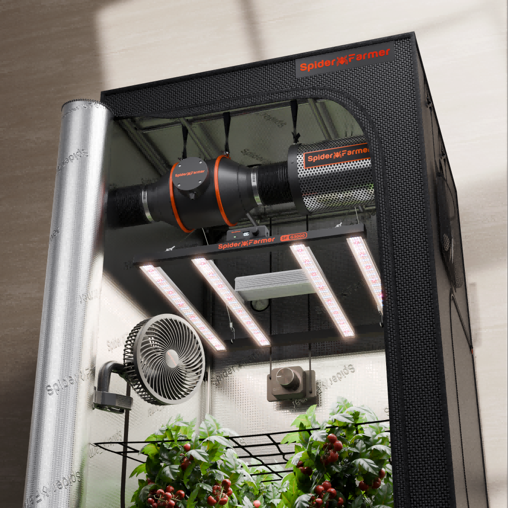 Spider Farmer G3000 Komplett Grow Kit 90x90x180cm Full Spectrum Speed Controller