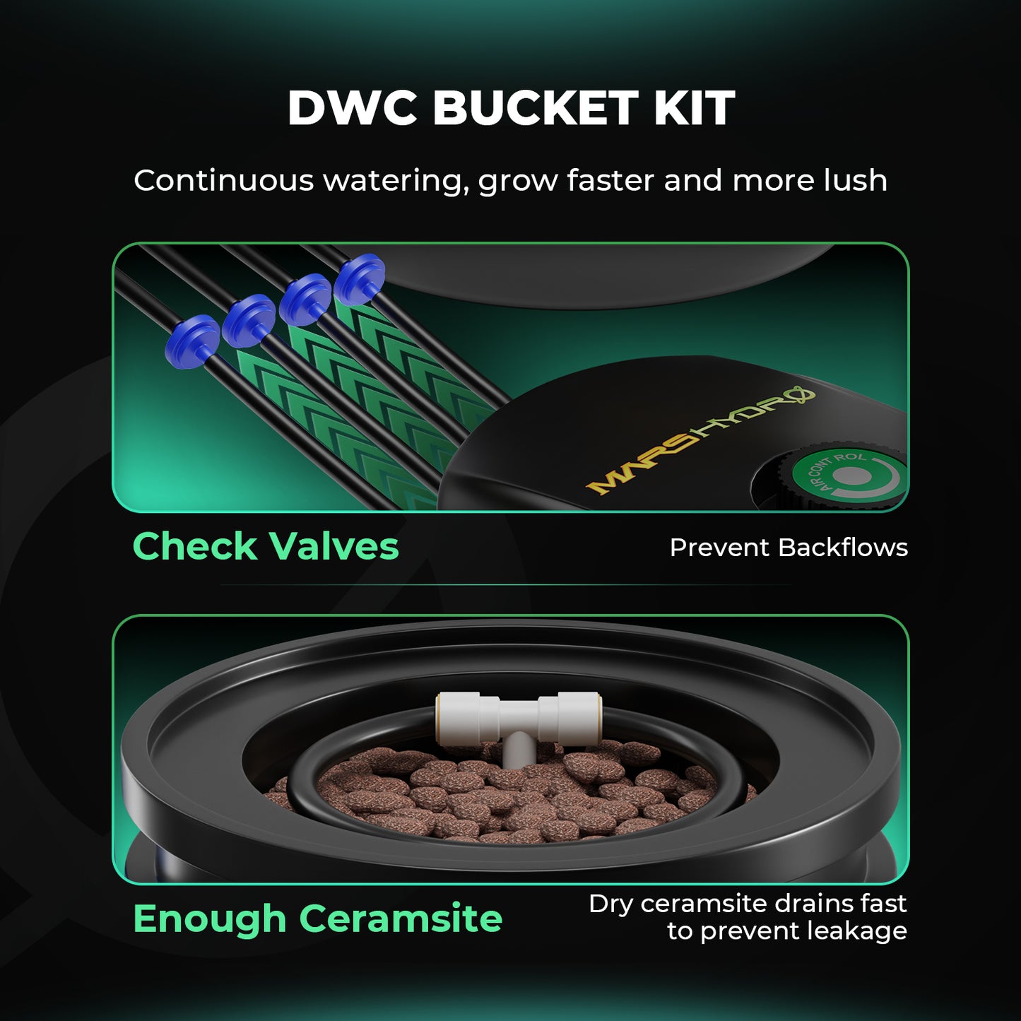 Mars Hydro DWC System 2 tanke