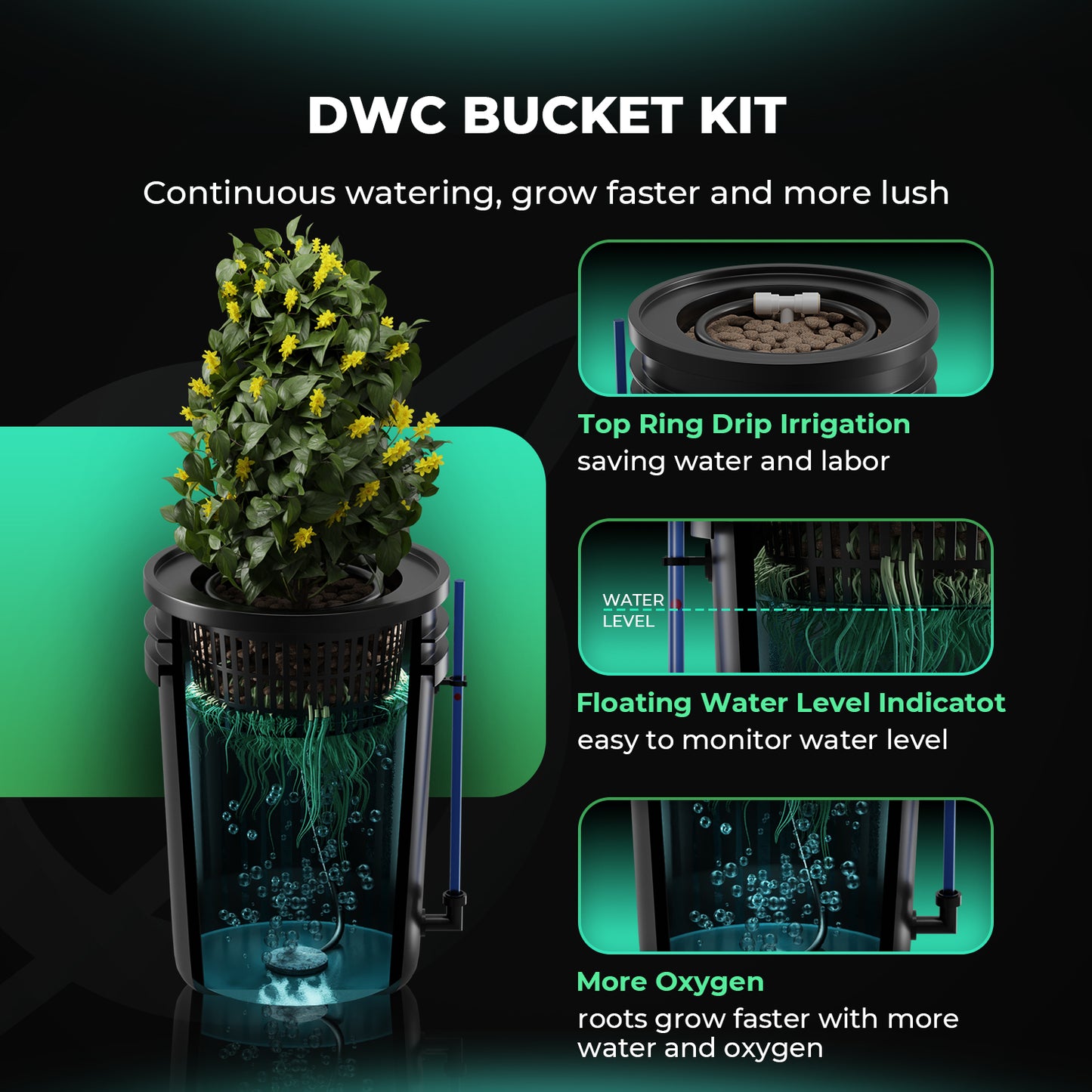 Mars Hydro DWC System 2 tanke