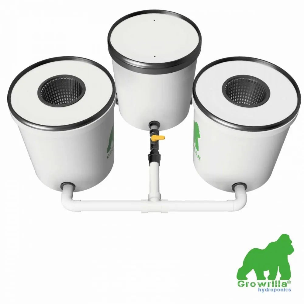 Growrilla RDWC Hydroponic Systems 2.0 2 Buckets side