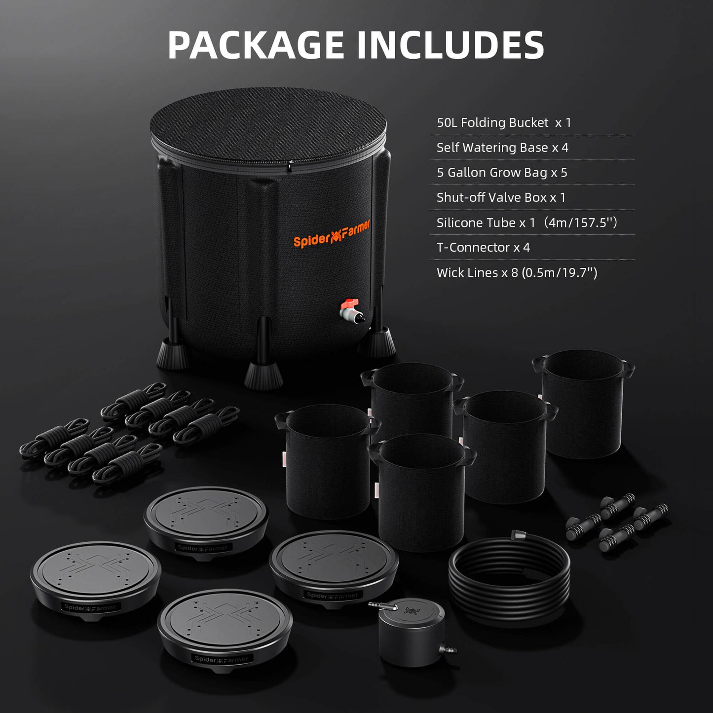 spider farmer self water kit hydroponics – waterverdeling systeem – Bewässerungsset Hydrokultur