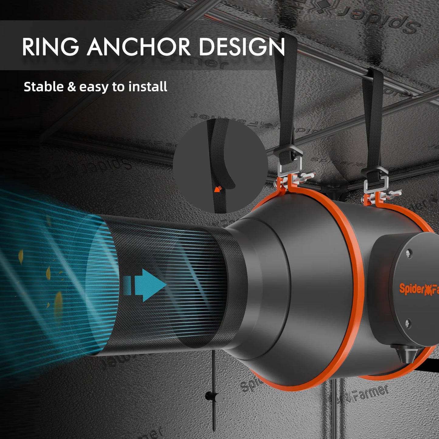 Spider Farmer SF1000EVO Kweek Tent Kit Compleet 70x70x160 100W 3.14 umol/J Speed Controller/Smart Monitor Grow Kit