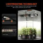 Spider Farmer SF1000EVO Kweek Tent Kit Compleet 70x70x160 100W 3.14 umol/J Speed Controller/Smart Monitor Grow Kit