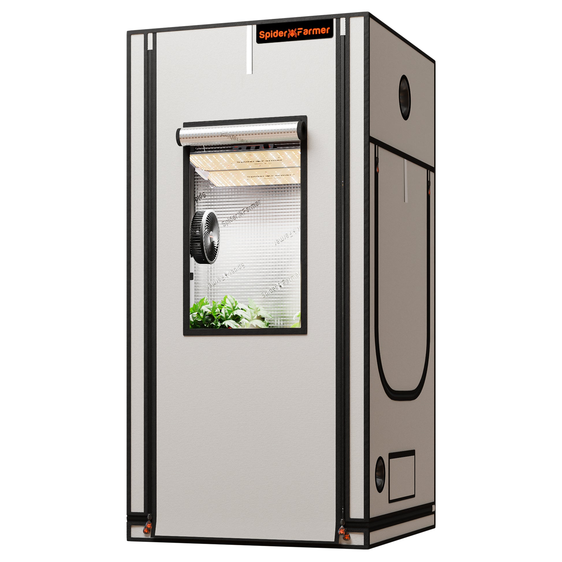 Spider Farmer 90×90×180 kweektent 2000D | Indoor grow tent 90×90×180 | Growzelt 90×90×180 2000D