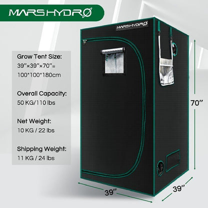 Mars Hydro 100x100x180 Grow Tent specs