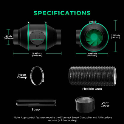 Mars Hydro TS600 LED Complete Kweektent Kit 60×60×140 cm – Full Spectrum Grow Set met iFresh Smart Ventilatie