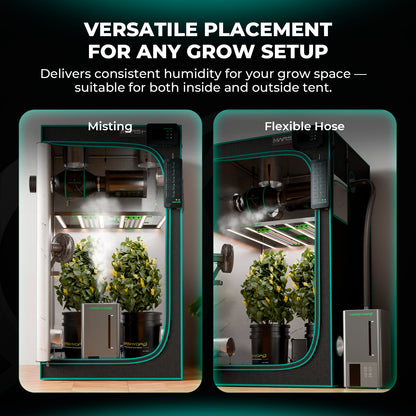 6L grow tent humidifier met app-bediening voor indoor kweek automatisering, Luftbefeuchter mit RJ12 Anschluss für Growbox