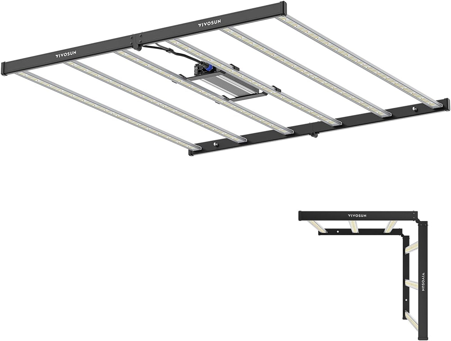 vivosun vsfl6450 dimbare led kweeklamp 645w smart grow light bar