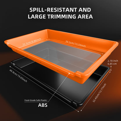 trim tray voor binnenkweek – ergonomic trimming tray – Ergonomisches Trimm Tablett