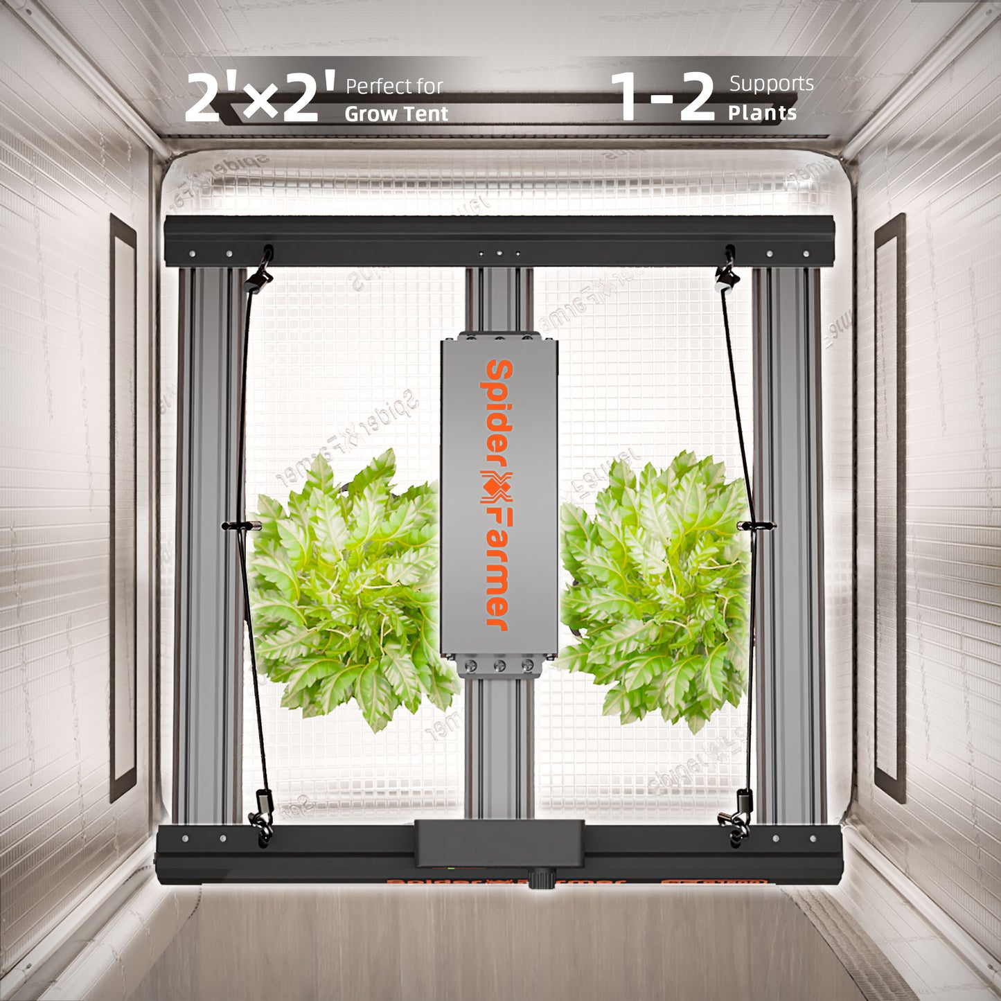 150W LED grow tent light voor vegetatieve groei en bloeifase mit IR und rotem Spektrum