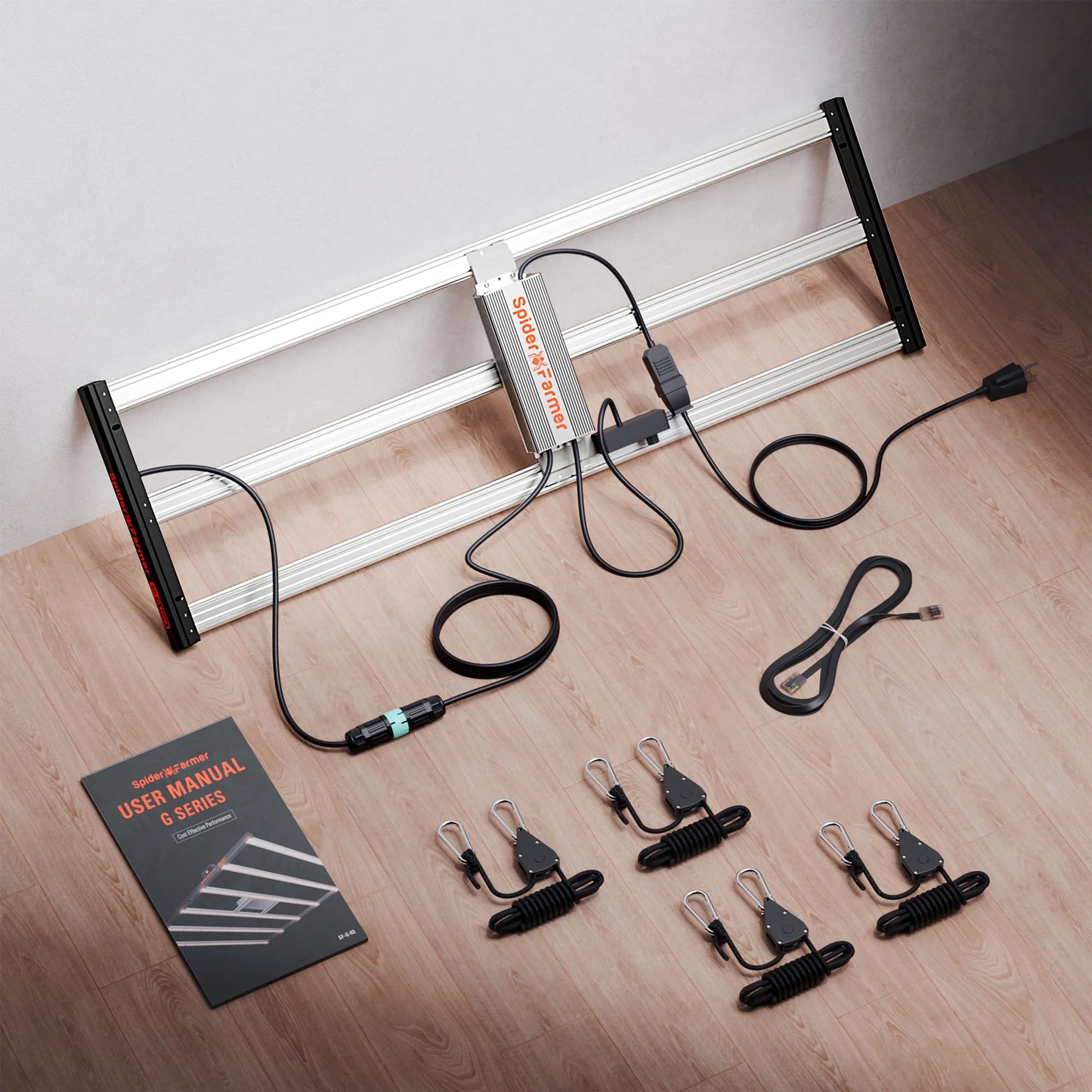 spider farmer g4800 2.8 µmol/j full spectrum led grow lamp hydroponics