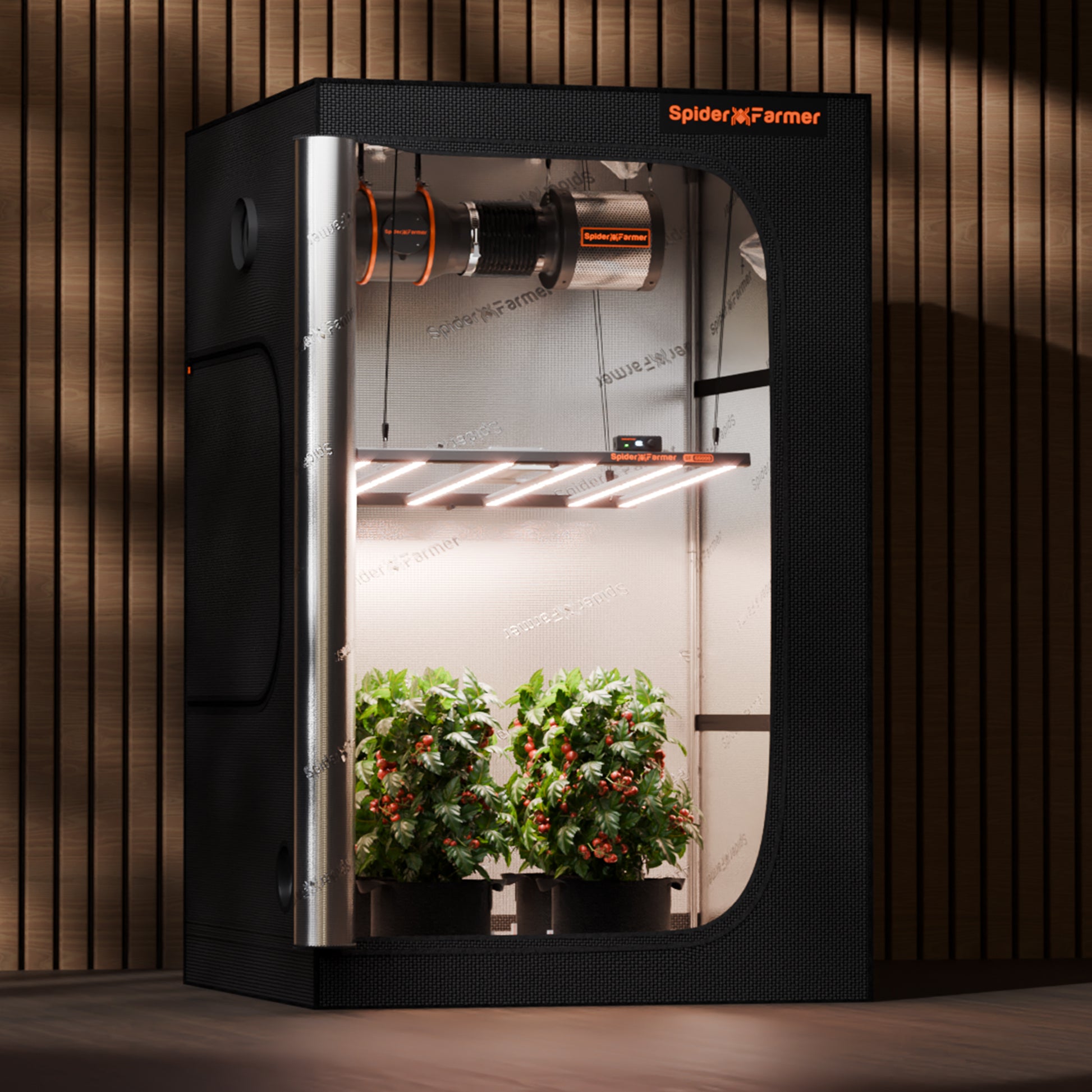 spider farmer g5000 2.8 µmol/j led groeilamp smart grow light pflanzenzelt