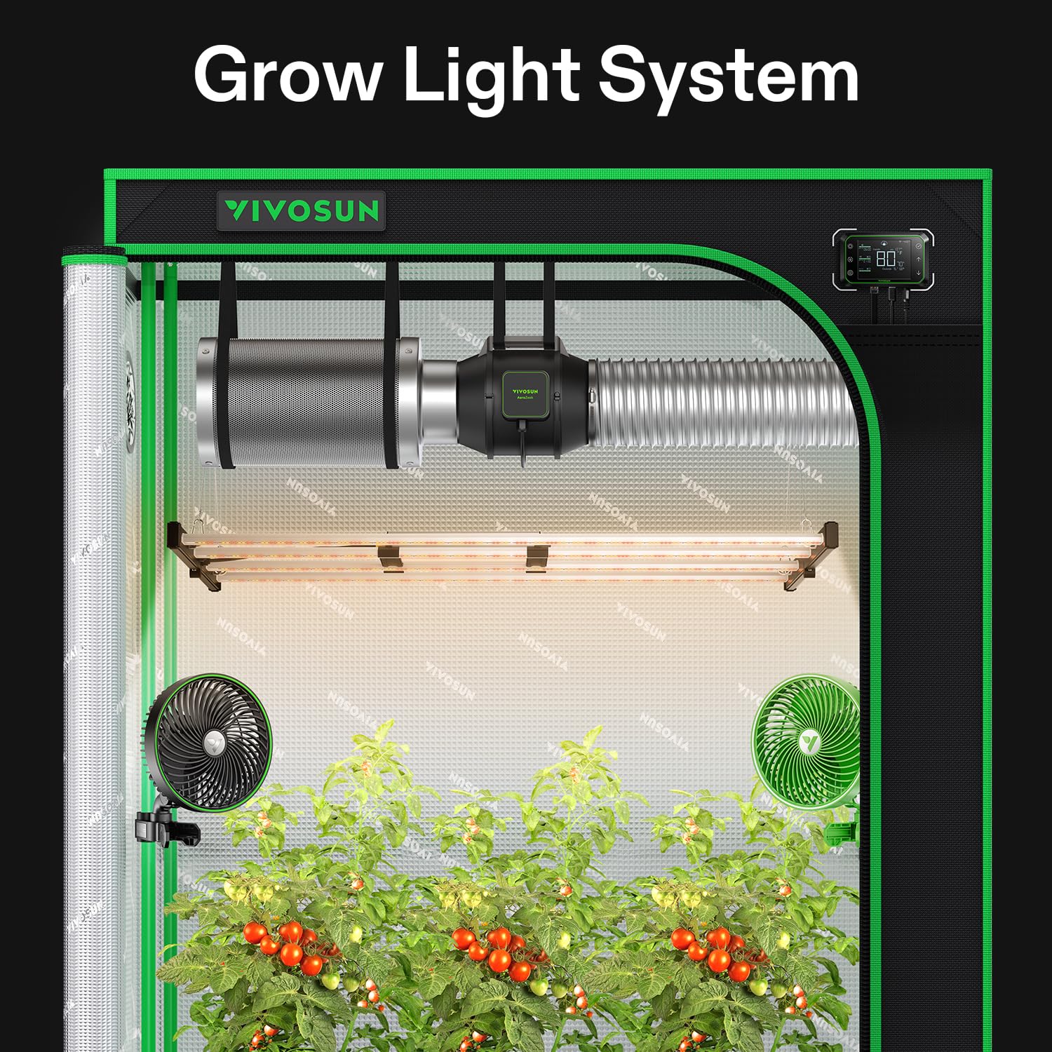 vivosun vsfl3000 led grow light 300w slimme kweeklamp pflanzen