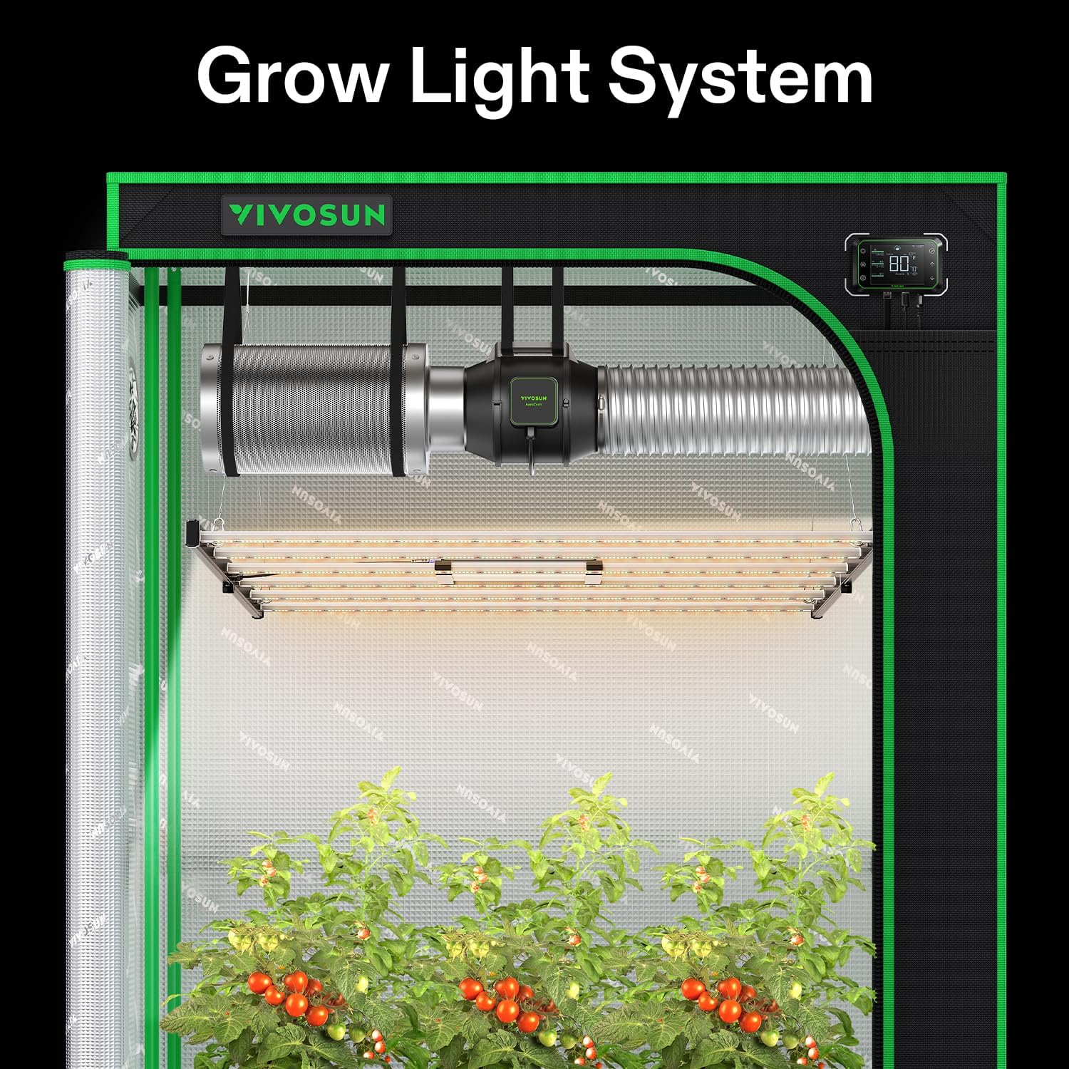 vivosun vsfl6450 full spectrum led grow light 645w led kweeklamp