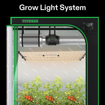 vivosun vsfl6450 full spectrum led grow light 645w led kweeklamp