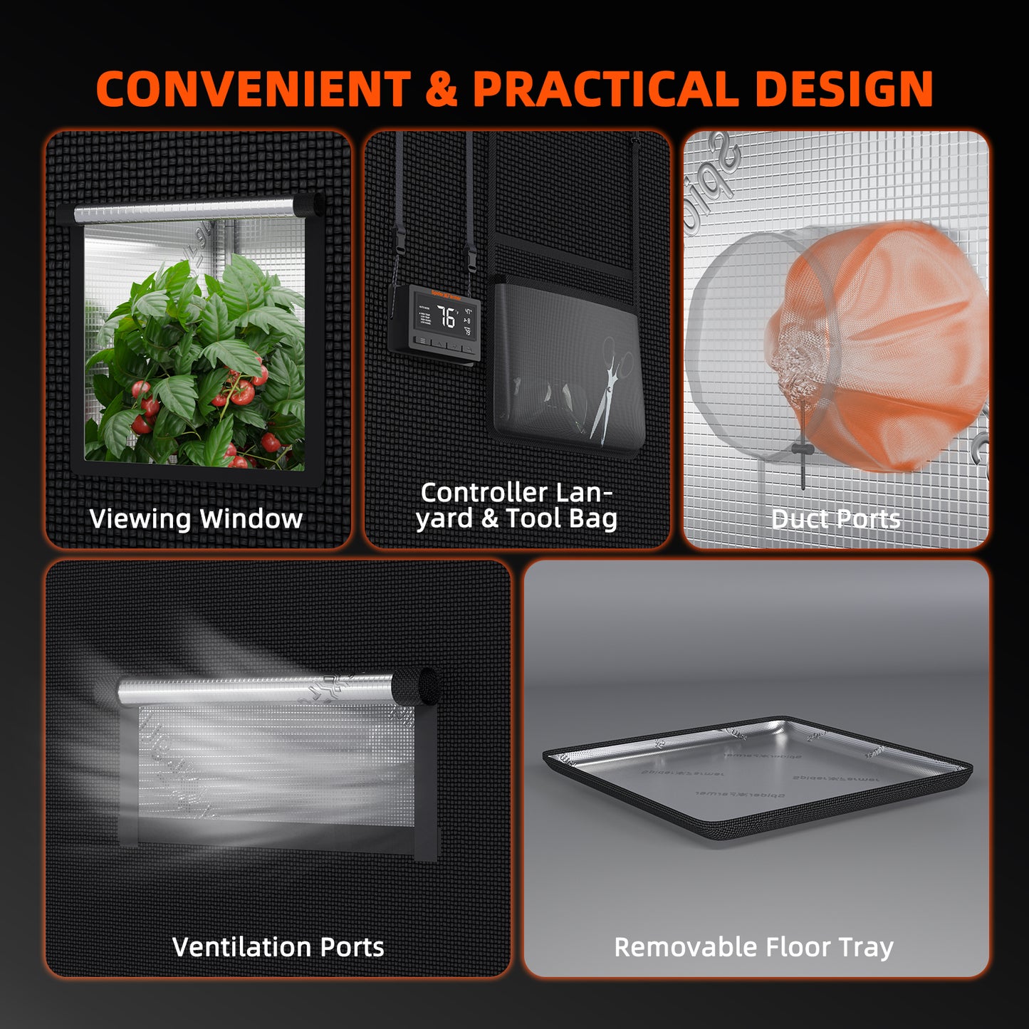 spider farmer 6 inch inline ventilatiesysteem | 6 inch inline grow fan | 6 zoll inline ventilator set