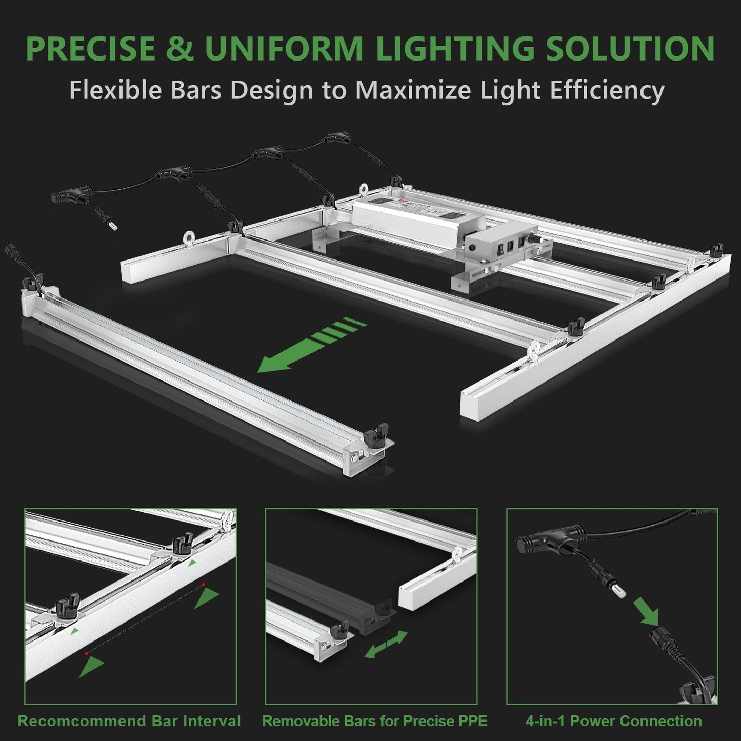 mars hydro fce3000 slimme dimbare led grow lamp indoor plants pflanzen