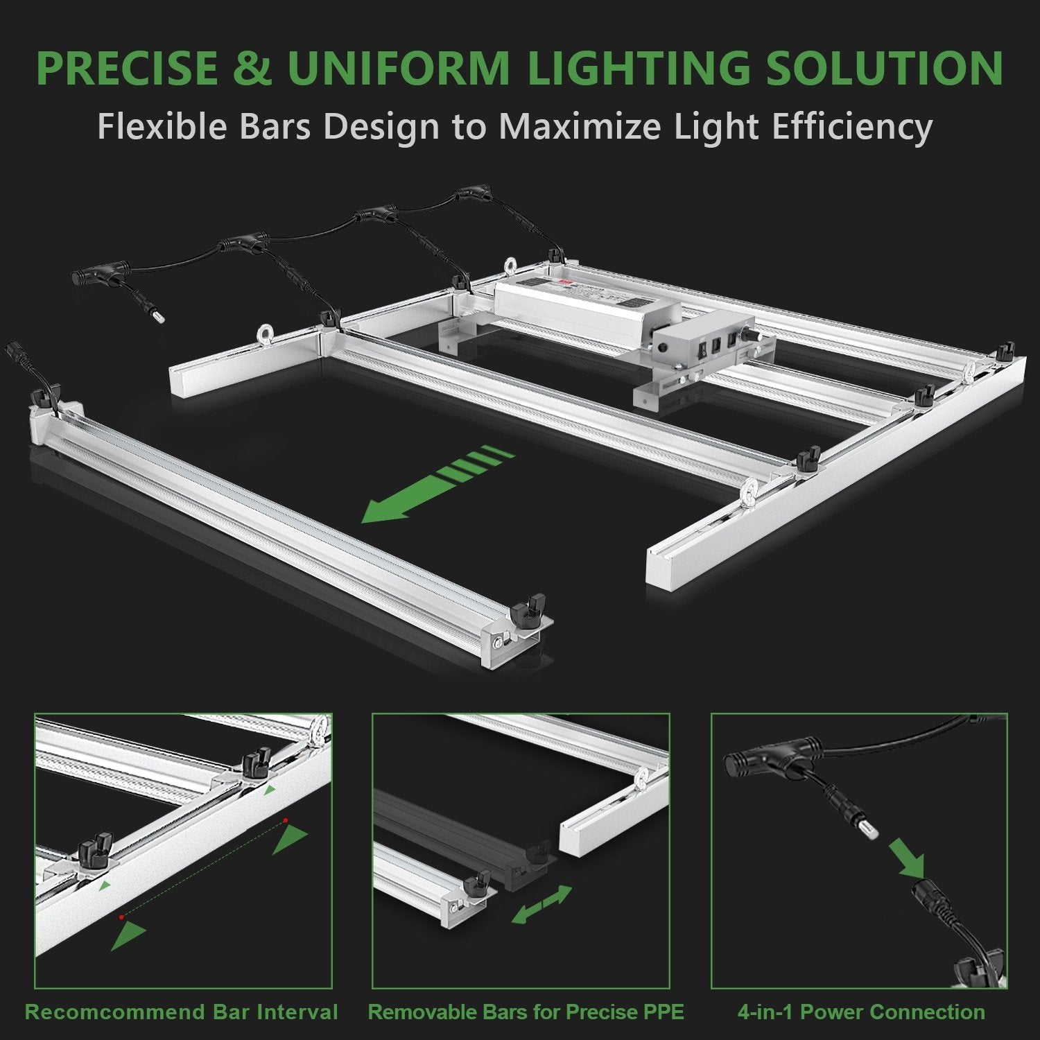 mars hydro fce3000 slimme dimbare led grow lamp indoor plants pflanzen