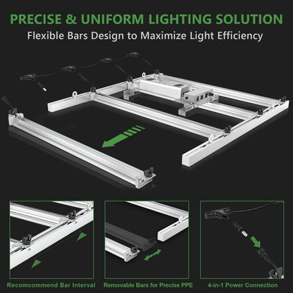 mars hydro fce3000 slimme dimbare led grow lamp indoor plants pflanzen