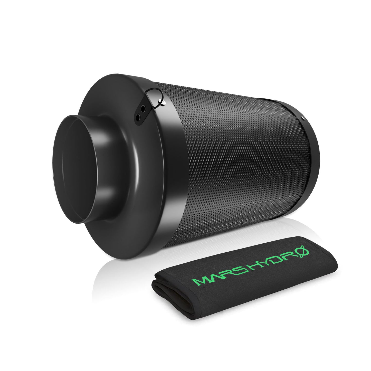 mars hydro 4" carbon filter hervulbaar luchtfilter grow tent ventilatie pflanzenzelt