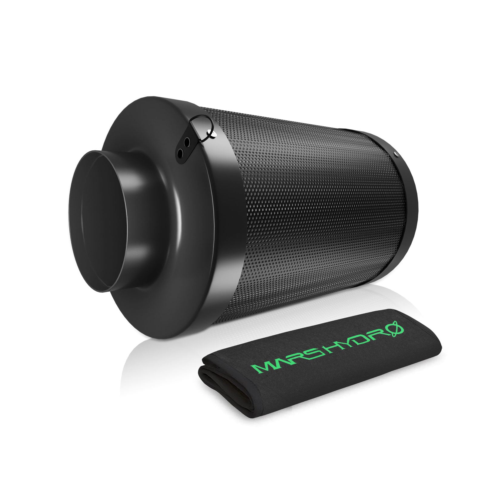 mars hydro 4" carbon filter hervulbaar luchtfilter grow tent ventilatie pflanzenzelt