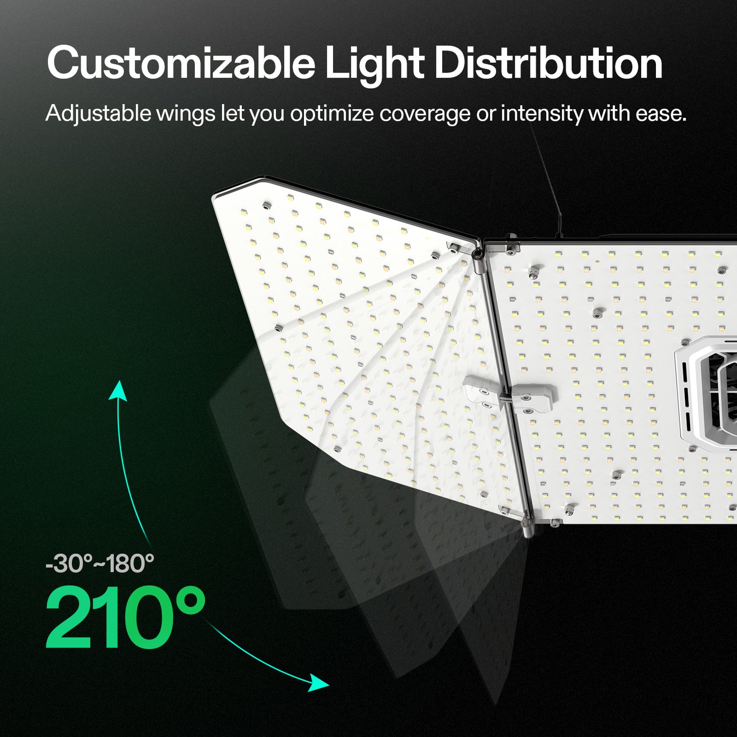 vivosun aerolight wing aw200se dimbare led grow light 200w led kweekapparatuur