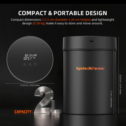 spider farmer jar met humidity packs – vacuümpot binnenkweek – Vakuum Glasbehälter Pflanzen