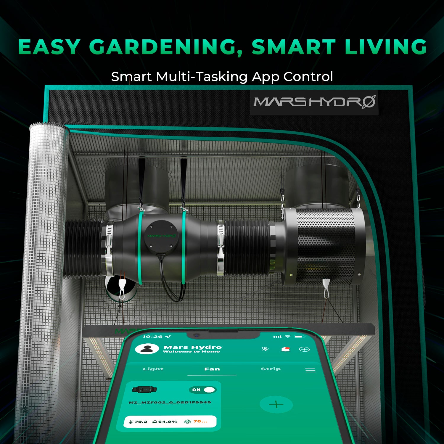 mars hydro fc e4800 complete kit led grow light 480w dimbaar kweektent zelt