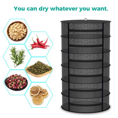 Mars Hydro 6-laags kruiden droogrek 60cm | 6-Layer Herb Drying Rack | 6-Schicht Mesh Trockennetz