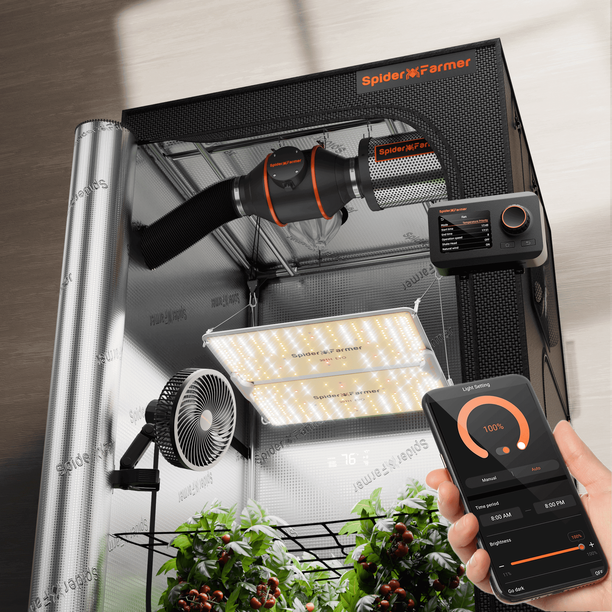 spider farmer sf2000pro evo 2025 led groeilamp kit | sf2000pro evo 2025 grow tent kit | sf2000pro evo 2025 growbox set