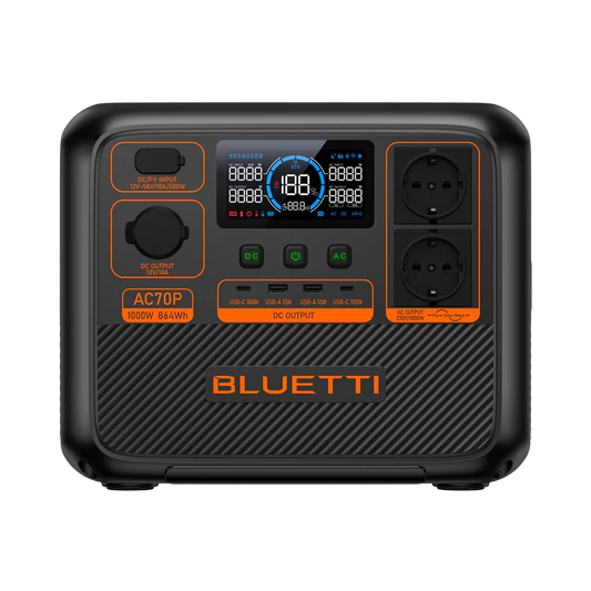 Bluetti AC70P – Portable Power Station voor Thuis en Outdoor