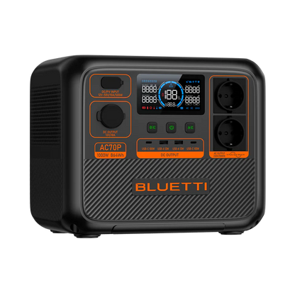 Bluetti AC70P – Portable Power Station voor Thuis en Outdoor