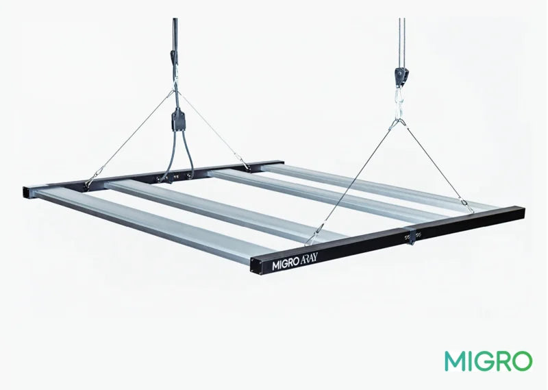 migro array 4x4 dimbare full spectrum led kweeklamp smart grow light pflanzenlampe
