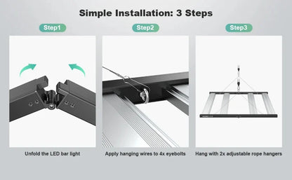 migro array 4x4 750w dimbare led kweeklamp grow light indoor plants
