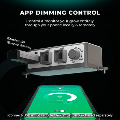 mars hydro fc6500 evo slimme led groeilamp smart grow light pflanzen