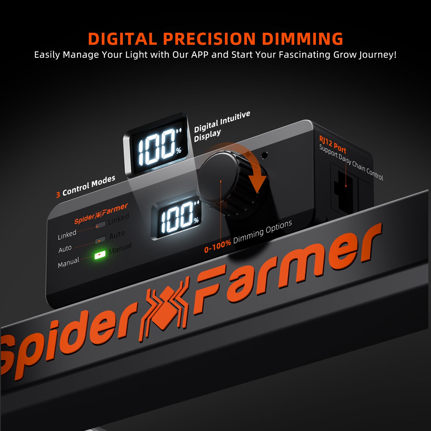 spider farmer g3000 smart grow controller led kweeklamp indoor plants