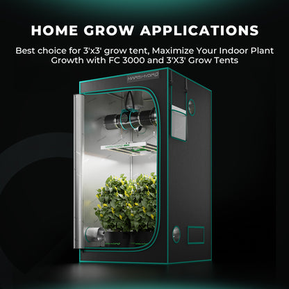 mars hydro fc3000 evo dimbare led groeilamp full spectrum indoor hydroponics