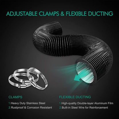 mars hydro ts1000 complete grow tent kit 80x80x160 cm smart ventilation