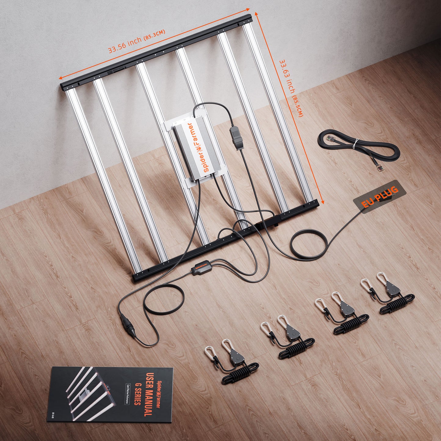 spider farmer g5000 led grow light full spectrum energy efficient indoor plants