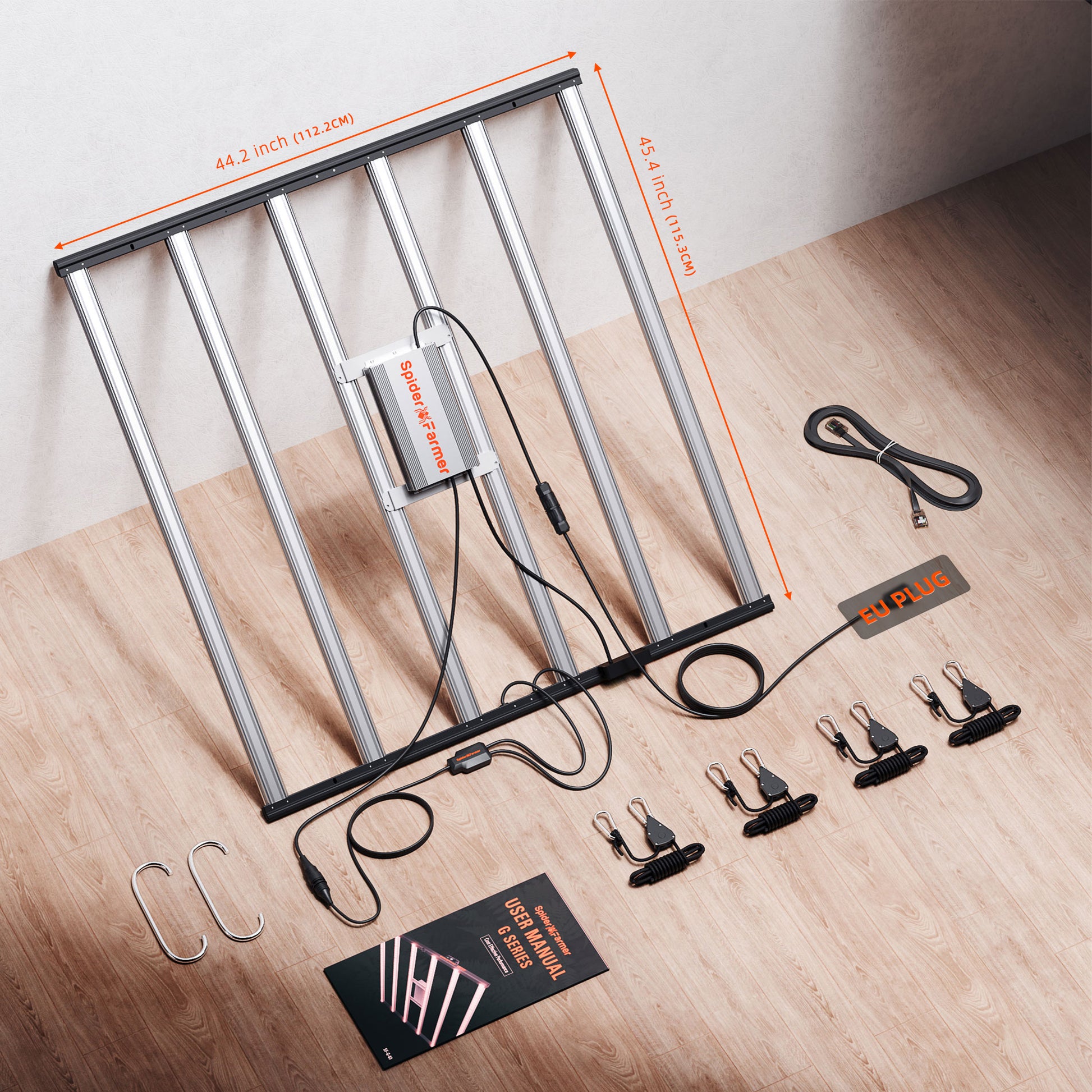 spider farmer g8600 led grow light energiezuinig full spectrum binnenplanten