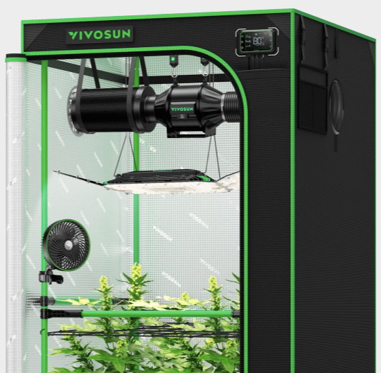 vivosun smart grow tent kit giys-sgs-33 pro 3x3 slimme kweektent grow tent pflanzenzelt