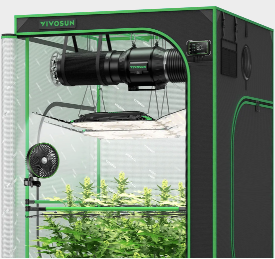vivosun smart grow tent kit giysgs-44 pro 4x4 slimme kweektent grow tent pflanzenzelt