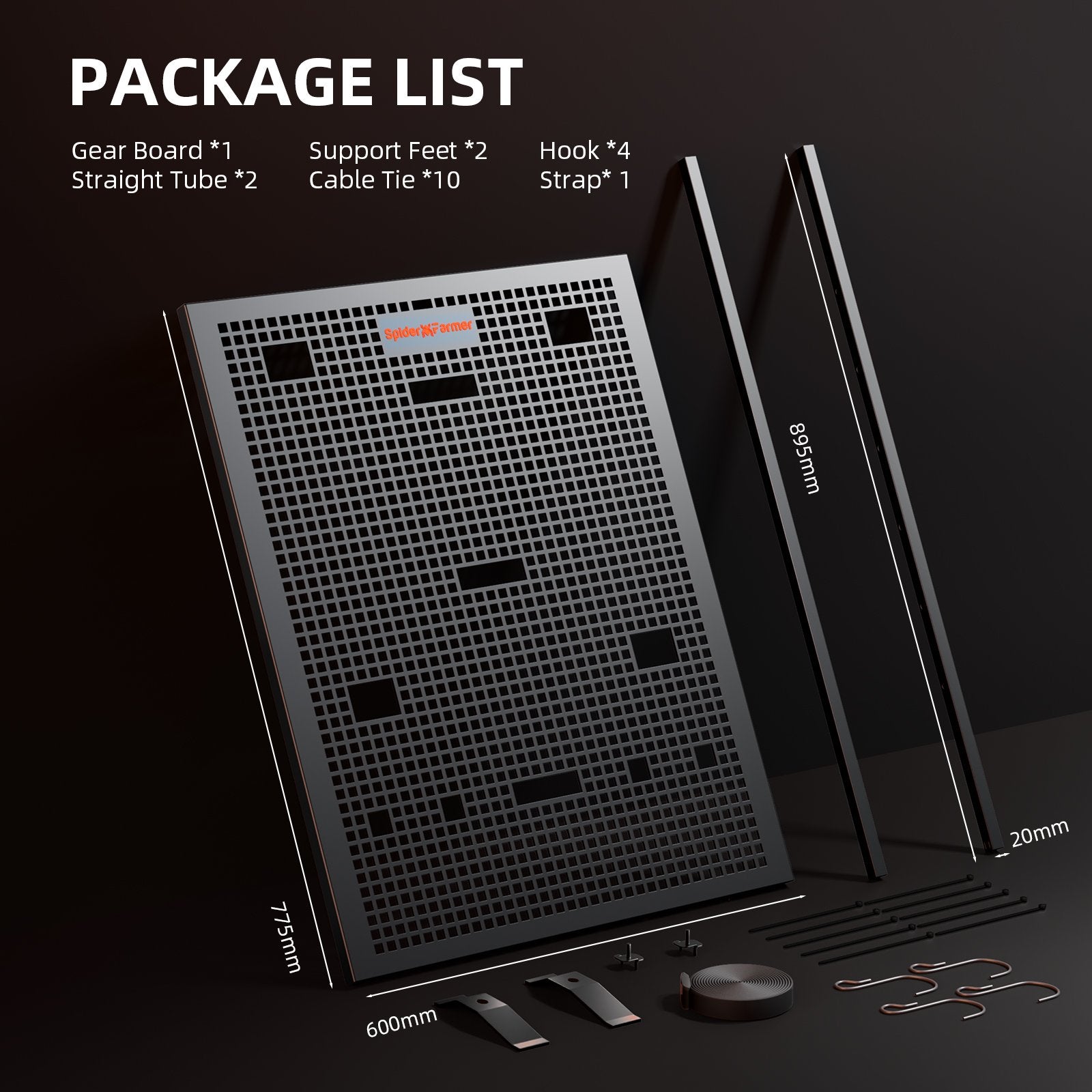 spider farmer gearboard kopen nederland – grow tent accessoires – Zubehörplatte Niederlande