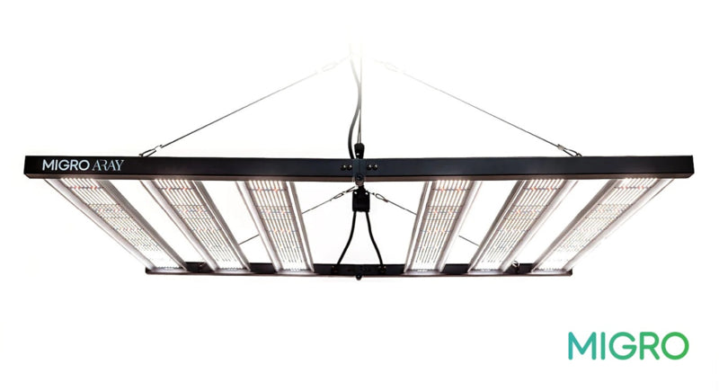 migro array 5x5 dimbare led kweeklamp 2.7µmol/j full spectrum grow light