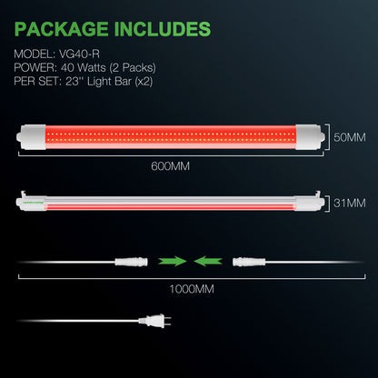 Mars Hydro VG40 red LED – compacte kweeklamp / compact grow light / kompakte Pflanzenlampe