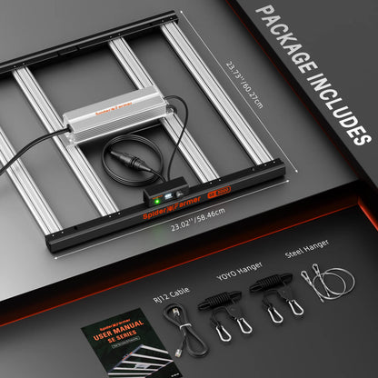 spider farmer se3000 led kweeklamp compact design hydroponics indoor pflanzen