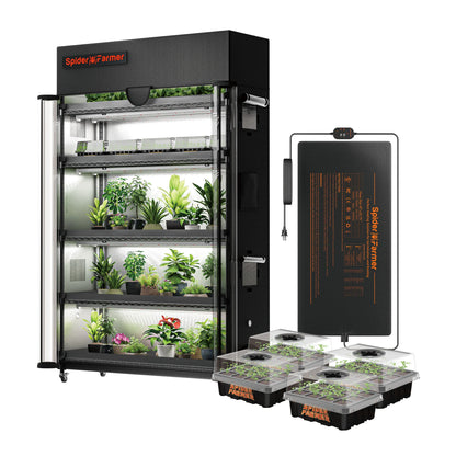 spider farmer 4-laags plantenstandaard met 220w led groeilampen indoor plants pflanzenregal