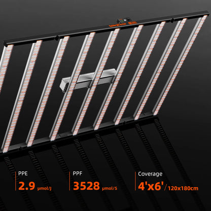 spider farmer se1200w led kweeklamp full spectrum indoor plants pflanzenzelt